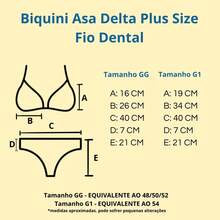 Women's Plus Size Bikini With High-Cut Thong, Elegant, Beachy, Summer, Pool, Sun, Heat, Black, Animal Print, Patterned, Blue, Triangle Top - Ruy-băng - Xem 5