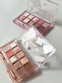 Clio 20-Color Professional Eyeshadow Palette, Air 20, Creamy Powder Texture, Iridescent Gradient Technology, Second Skin Stardust Particles, Cool Gray Rose Quartz, Warm Amber Frosting, Caramel Chestnut Nebula, Pocket Size, Party Essential, Korean Makeup, 6g/0.21oz