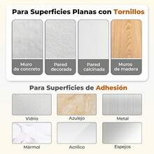 EstiloNOVANGUA Portal Llaves De Metal De Muro, Colgador Llaves, Estante Pared Multifuncional Con 6 Ganchos, Soporte Llaves Entrada, Organizador De Cocina Para Muro AutoadhesivoVersióN Mejorada - 1 - Ver 5
