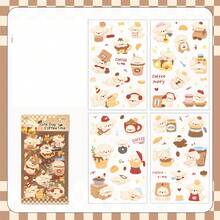 4pcs Pet Planner Stickers, Cute Pet Tea Party Series, Adorable Pet Theme Planner Stickers - Multicolor - View 14