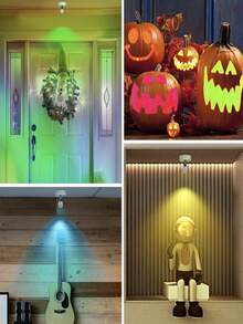 1/2/4pcs Magnetic LED Motion Sensor Light, USB Night Light, Easy To Install In Hallway, Stairs, Bedroom, Kitchen And Office - Multicolor - View 3