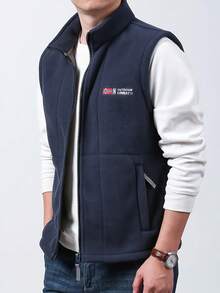 Men Vests - الأزرق الداكن - مشاهدة 2