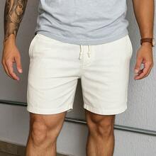 Set Of 4 Premium Linen Bermuda Shorts - Xám - Xem 2