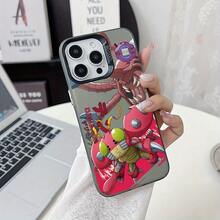 Artefacto creativo de celebridad de internet, elegante estilo Ins, fresco, infantil, anime japonés  Tentomon, funda para teléfono compatible con iPhone 16 16e 15 14 13 12 11 Pro Max X XR XSMAX 8 7 e Plus, color plata, carcasa dura mate - Mezcla de colores - Ver 9