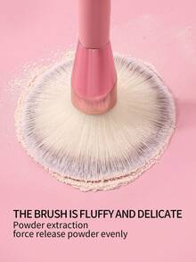 Premium Extra Large Setting Powder Brush, Soft & Fluffy Multipurpose Contouring Makeup Brush For Daily Makeup, Powder Picking Single Brush,Foundation Brush,Concealer Brush,Blush Brush,Contour Brush,Blush Brush,Bronzer Brush,Powder Brush,Foundation Brush,Blush Brush - Pink - View 5