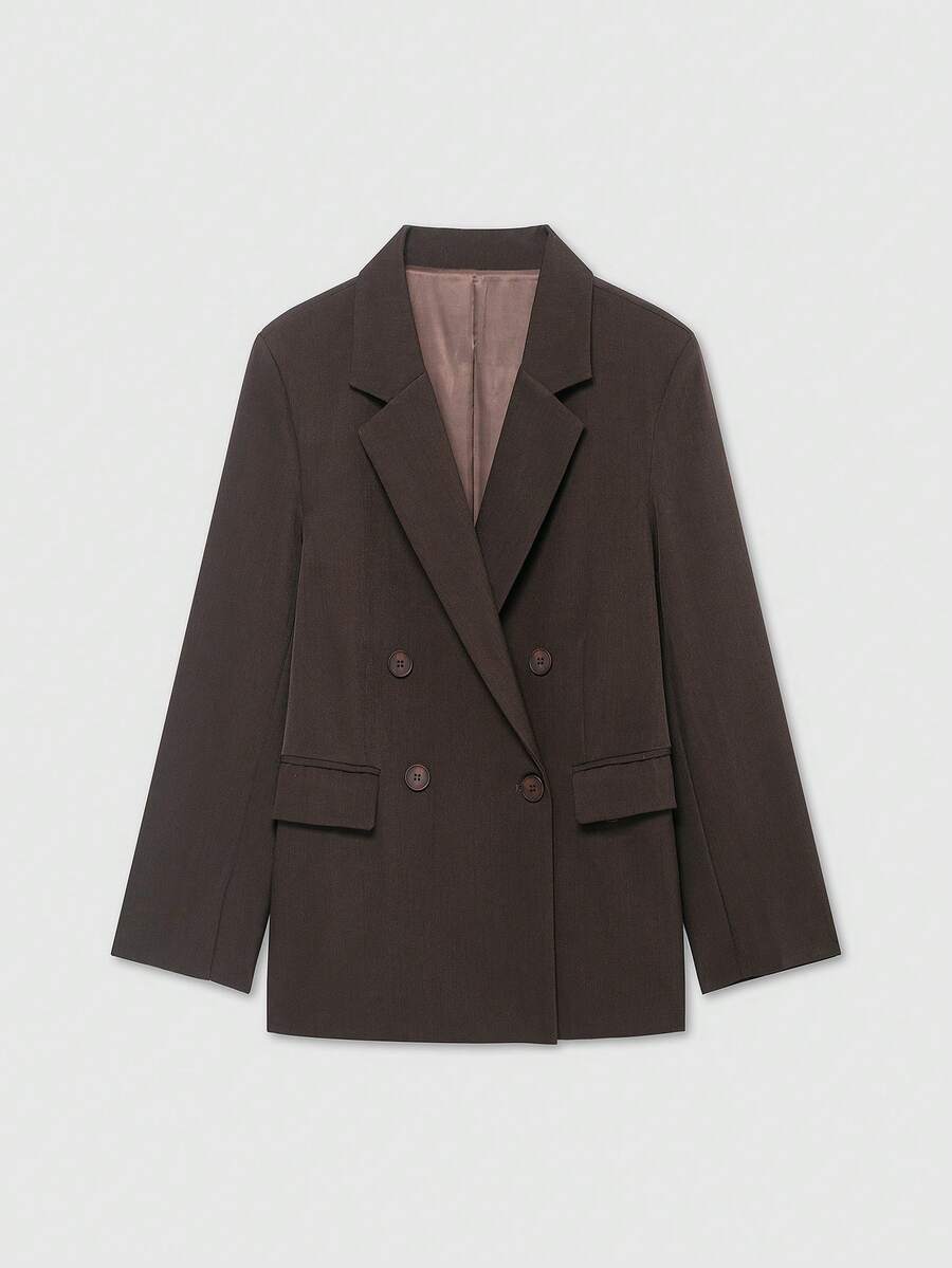 Blazer casual minimalista doppiopetto