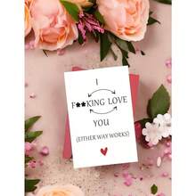 1 Set Hilarious Valentine Card For Friends With Humorous Design Perfect Gift For Men Women Sisters Husbands Perfect For Valentine Card Gift Card Greeting Card Thank You Card Birthday Card Christmas Card New Year Celebration With Envelope - Nhiều màu - Xem 3