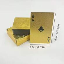 1 Set Of Matte Gold Dragon PVC Cards - Durable Hardened Set, Perfect For Valentine's Day, Thanksgiving, Christmas, Halloween, And New Year Celebrations - Elegant Design With Intricate Patterns, Ideal For Parties, Gatherings, Holiday Game Nights, And Sophisticated Occasions - High-Quality Printing, Best For Christmas, Perfect For Thanksgiving - Multicolor - View 5