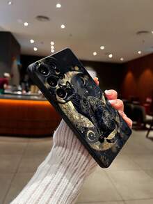 1个极简猫眼亲肤防摔TPU手机壳，兼容 17 Pro Max、11、16 Pro Max、16 Pro、16、15 Pro Max、14 Pro Max / Galaxy S25系列、A16 / Honor X6A、X7B、X8B / 13C、Note 13 / Hot 60ro / Smart 8 保护套 - 黑色 - 查看 5