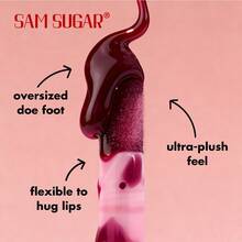 SAM SUGAR Aceite labial 3D en forma de corazón, brillo labial hidratante para difuminar las líneas de los labios, esencia de tinte líquido labial con infusión de agua, apto para todos los tonos de piel, excelente regalo para las fiestas - Multicolor - Ver 10