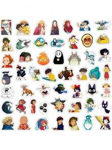 Cute Hayao Miyazaki Graffiti Stickers Bicycles, Scooters, Laptops, Waterproof Luggage Stickers - 1 - 查看 5