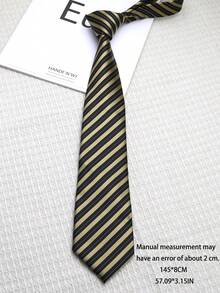 1pc Casual Polyester Striped Elastic Tie For Women, All Season - Multicolor - View 6