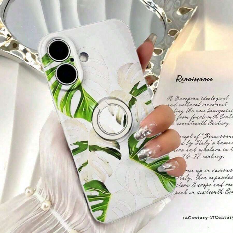 [Teléfono] Soporte de anillo de silicona, TPU antigolpes con agarre giratorio de 360°, cobertura total para phone 12, 13, 14, 15 y 16 (incluidos Pro/Pro/Plus). Colores: negro, blanco y azul. - Multicolor - Ver 1