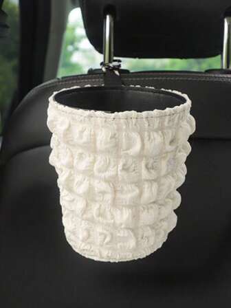 1/2pcs Car Mounted Tissue Box, Seat Back Hanging Creative Paper Box, Multifunctional Puff Paper Bag, Garbage Bin Decoration Supplies