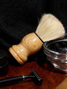 WANMEI Hairdressing Shaving Brush For Men, Facial Cleansing Brush, Foaming Brush 1PC Yellow Professional Shaving Brush For Men – Soft Bristle Facial Cleansing And Foaming Brush For Wet Shave And Beard Care – Classic Barber Hairdressin Brush For Smooth Lather Application And Deep Pore Cleaning – Gentle Skin Exfoliating Brush For Daily Facial Care