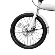 White+Black Folding Bike Foldable Bicycle With 7 Speed Gears 20-Inch Wheels Easy Folding City Bicycle With Disc Brake, Front And Rear Fenders For Traveling, Exercising, Commuting - Black and White - View 8