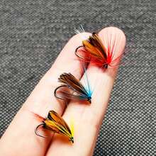3Pcs/6Pcs/Box Fishing Lure Butter Fly Insects Baits Fly Fishing Flies Salmon Trout Lure Floating Artificial Insect Dry Flies Fishing Lure - Multicolor - View 3