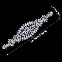 1Pc Iron-On Glass Rhinestone Applique Hotfix Shiny Crystal Decorative Patch Suitable For Clothing Dresses Shoes Bags Home Crafts Decorative Crystal Accessories, Christmas New Year Holiday Party Dress Art Decoration Applique - Multicolor - View 10