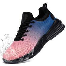 LARNMERN Women's Chef Shoes Professional Catering Industry Shoes Brand Waterproof Anti Slip High Elasticity Women's Hiking Shoes, Outdoor Sports Women's Ru Walking Shoes - Pink - View 4
