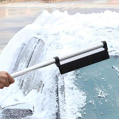 车载雪铲，铝合金伸缩雪铲，车载多功能除雪除冰铲，冬季工具车载雪刷，汽车除雪配件，可伸缩车载雪刷，汽车除雪套装，挡风玻璃刮雪器，汽车刮雪器，车辆保养，冬季汽车护理，多功能刷子，伸缩设计，优质合金，轻便工具，汽车配件，车主，冬季驾驶员