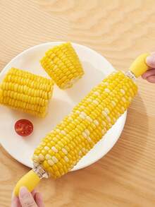 8/4/2/1pc Stainless Steel Corn Fork, Multifunctional Grilling Needle, Barbecue Skewer, Fruit Fork, Home Corn, Picnic Camping Essential, Easy To Clean, Store And Carry, Simple And Practical