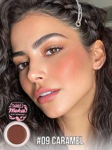 Phấn má hồng MISSLYN Shimmering Mocha Velvet, chất phấn mềm mịn như kem, dễ tán, màu sắc bền lâu, 6 tông màu, nhẹ nhàng và dễ pha trộn, lên màu chuẩn, lớp trang điểm tinh tế, thương hiệu trang điểm chuyên nghiệp, phù hợp cho phụ nữ và bé gái, sản phẩm không thể thiếu trong mùa đông, phong cách Y2K, thời trang đa năng, quà sinh nhật, quà Valentine, quà dự tiệc, quà năm mới, màu sắc đẹp nhất, không thử nghiệm trên động vật và thuần chay. - #9 KẸO CARAMEN - Xem 3