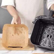 50/100pcs Air Fryer, Paper Air Fryer Liner, Paper Basket Bowl, Homemade Sweets, Family Gatherings, Party Events, Kitchen And Bakery, Baking Pan, Oven Accessories, Baking Tools, Kitchen Gadgets, Kitchen Accessories Back To School Round And Square Randomly Shipped - Nhiều màu - Xem 4