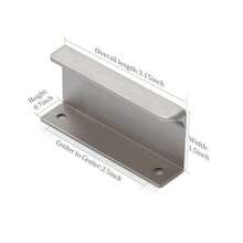 Kitchen CabinetsSatanga Brushed Nickel Pack of 2 Edge Finger Pull for Cabinets Kitchen Concealed Aluminum Hidden Bar Pulls Drawer Pulls Easy to Install 3.15 inch Overall LengthKitchen Cabinets - cepilladonquel - Ver 2