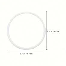 5/10/20pcs 2.4/3.3/3.9 Inch Handmade White Plastic Round Rings, DIY Crafts, Baby Shower Party Favors