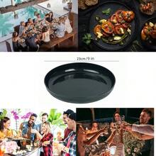 6 Pack Wheat Straw Plates Reusable Dinner Plates Durable And Lightweight Perfect For Home Parties Camping And Dishwasher  Dark Gray Light Gray Black - DarkGrayLightGrayblack - View 8