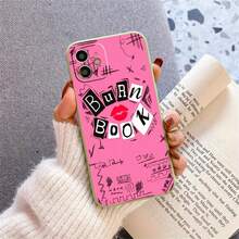 Red Lips Burn Book Y2K Luxury Aesthetic Graphic Custom Case For IPhone 16/ 15/ 14/ 13/ 12/ 11/ X/ XR/ Xs/ 7/ 8/ Plus/ Pro/ Pro Max, 2oz Scratch Resistant TPU, Lightweight, Shockproof Full Body With Camera Guard, Perfect Gift For Her - màu đen - Xem 4