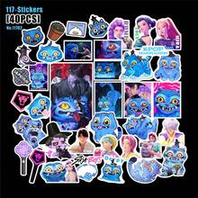 40pcs/Set K-Pop Cartoon Witch Hunter Group Stickers, Waterproof Stickers Suitable For Notebooks, Stationery, Phones, Cups, Etc. NWJNS SK Transparent Waterproof PVC Stickers - Multicolor - View 3