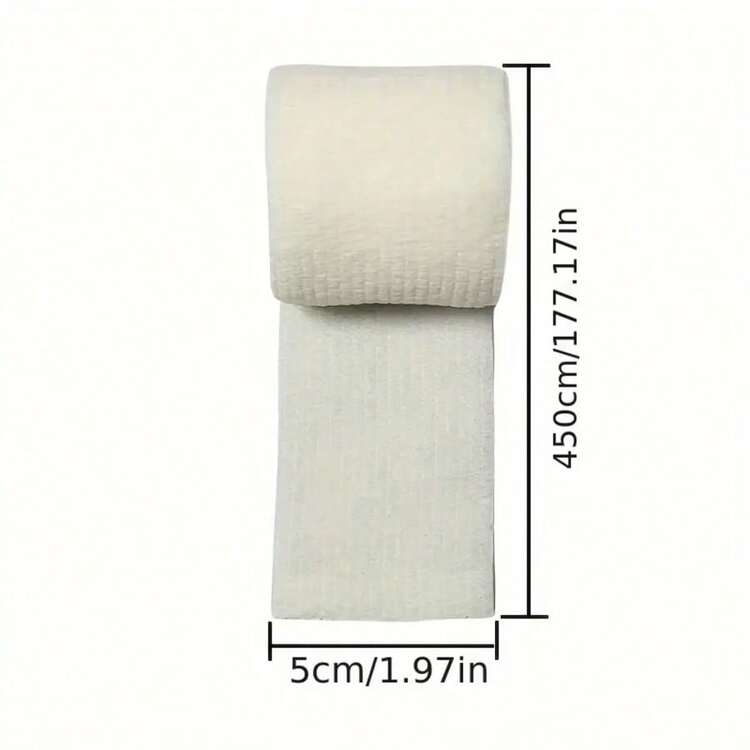 6/12/24/30 piezas Vendaje adhesivo blanco, transpirable y suave de tela no tejida, vendaje elástico autoadhesivo, cinta de 5CM * 4.5M - Blanco - Añade 7