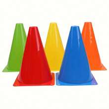10pcs 7.09-Inch Multi-Color Training Cones, PVC Traffic Safety Cones, Suitable For Football, Sports, And Field Marking Cones, Male And Female Universal Training Equipment