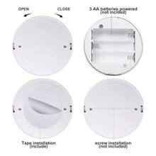 1/2/4pcs Magnetic LED Motion Sensor Light, USB Night Light, Easy To Install In Hallway, Stairs, Bedroom, Kitchen And Office - Multicolor - View 11