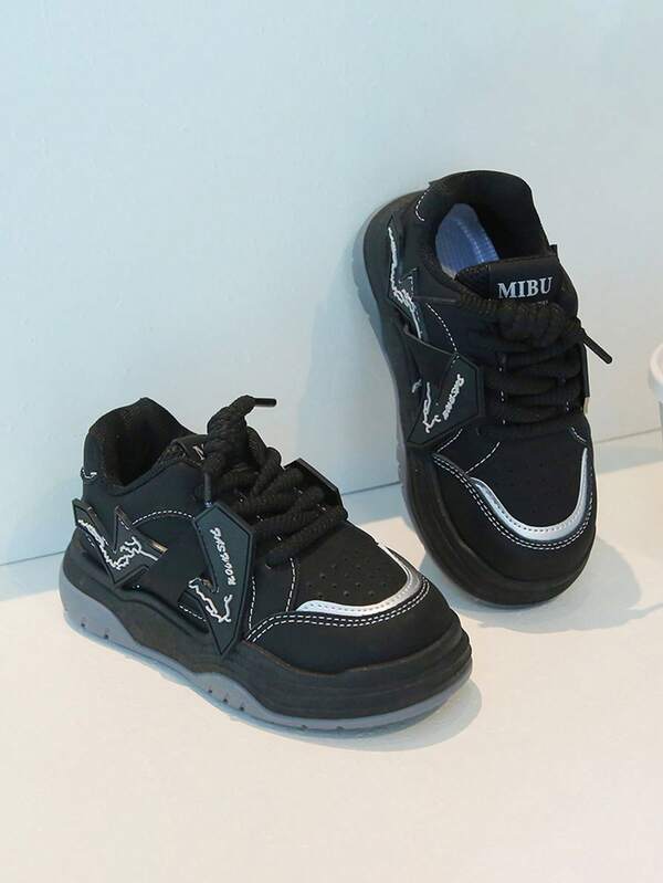 Casual Sneakers For Boys, Comfortable Soft Sole Non-Slip Children Running Shoes