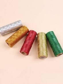 1卷100米圣诞装饰金属线，1毫米金色金属丝绳，礼品包装线，DIY首饰线，圣诞装饰绳