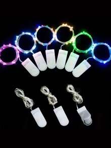 أضواء سلك نحاسي LED بطول 100 سم، أضواء زهور متعددة الوظائف وملونة إبداعية جديدة لتزيين الكيك والستائر والأعياد والديكور الفلورسنت