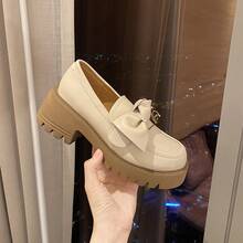 Women Loafers Shoes - Trắng - Horsebit - Xem 3