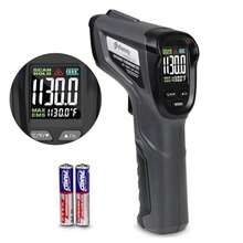 Etekcity Thermometer Temperature Gun -58°F to 1130°F, Laser Temp IR Tool for Cooking, Grill, Pizza Oven, Griddle with Adjustable Emissivity and Max Measure with Color LCD Screen Black(Gary & Black) - Tipo 1 - Ver 2