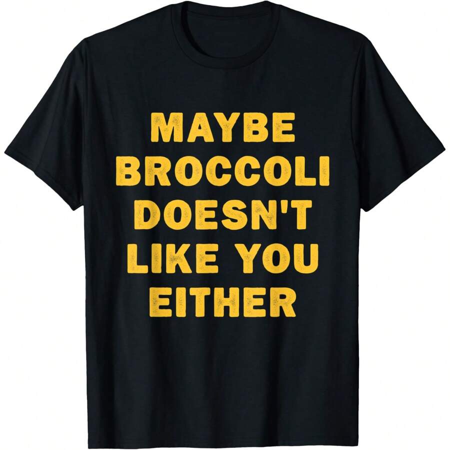 Team Broccoli Costume Adult Team Brocoli For Broccoli Boy T-Shirt - màu đen - Xem 1
