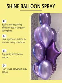 DOWMOO Balloon Gloss Spray, Which Enhances The Atmosphere Of The Balloon And Produces A Long-Lasting Effect, Creating A Textured High-Gloss Spray. High-Gloss Balloon Spray Enhances The Gloss Of The Balloon And Lasts For A Long Time, Creating An Atmosphere Of High-Gloss Spray Holiday Gifts