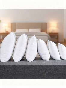 6个装硅胶填充装饰枕芯 – 30x50厘米（250克）/ 40x40厘米（290克）/ 45x45厘米（400克）/ 60x60厘米（710克） – 柔软Tela面料，持久耐用且卫生填充物 – 土耳其制造 - 白色 - 查看 3