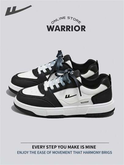  Warrior 女士板鞋，秋冬季轻便舒适透气，风格简约休闲，又不失时尚感，四季皆宜，耐磨耐穿，适合全天穿着，是训练、跑步、休闲的理想之选。小白鞋