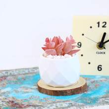 Plantes artificielles succulentes préférées des filles avec pot. Petites plantes en pot artificielles décoratives roses. Plantes artificielles pour salon, chambre, décoration de maison, parfum d'intérieur, petites plantes de simulation de bureau, décoration de bureau avec succulentes artificielles mignonnes. Cadeau de Thanksgiving, Noël, décoration de fête des fleurs et des parfums. Cadeau de fête. - Succulente rose - Voir 13