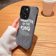 Funda para iPhone 16 Pro Max con patrón de letras blancas, compatible con iPhone 11 13 15 14 12 Pro Max XR XS Max X 8 7 Plus 2020 SE, funda suave a prueba de golpes, funda gráfica para hombres, regalo de Navidad, adecuada para niños y niñas - Colores mixtos - Ver 4