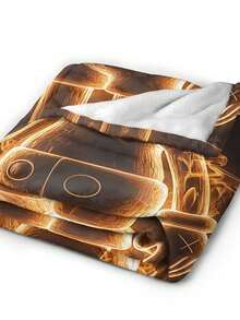 Kawss Kawaii Kaw Blanket Premium Anime Throw Blanket - Ultra Soft Flannel, Cartoon Print, Ideal Gift For Fans For Christmas & Birthday, For Sofa, Bed, Camping & Travel - màu đen - Xem 5