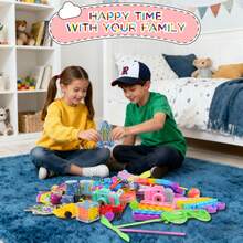1288pcs Party Favors, Christmas Fidget Toys Set, Box Toys For Classroom Carnival Prize Rewards, Goodie Bag Stuffers Birthday Gifts Fidget Toy Bulk For Boys And Girls - 米色 - 查看 3
