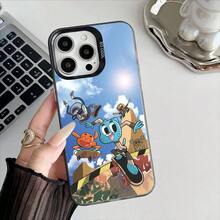 Funda de teléfono de anime A-Amazing World Gumball para Apple 11 12 13 14 15 16 17 Air Pro Max Plus, cubierta protectora con revestimiento - z10 - Ver 3