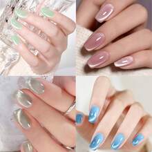 7 ml /0.24 oz christmas gel polish set - /LED light curable, desmontable gel polish, sin formaldehído y color intenso de vino rojo de larga duración, adecuado para el salón y la manicura casera, DIY gel polish con gel brush, contiene cambio de temperatura, ojo de gato, efecto de color sólido. Esmalte de uñas en gel de color sólido para manos y pies, / aplicación de esmalte de uñas en gel requiere luz LED, esmalte de uñas permanente, gel de esmalte de uñas, cuidado de uñas, esmalte de uñas en gel multicolor, esmalte de uñas a base de agua - Rosa - Ver 4